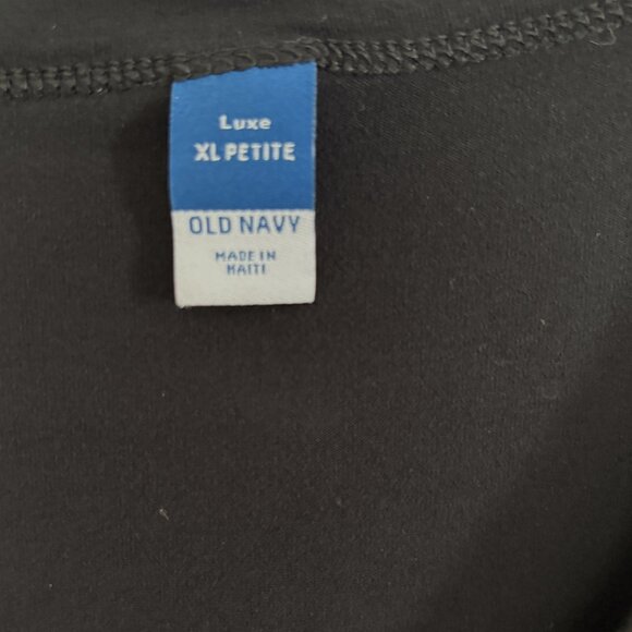 Old Navy Luxe Slub Knit V-Neck Tank Top Sleeveless Black Size XL Petite - Picture 3 of 5